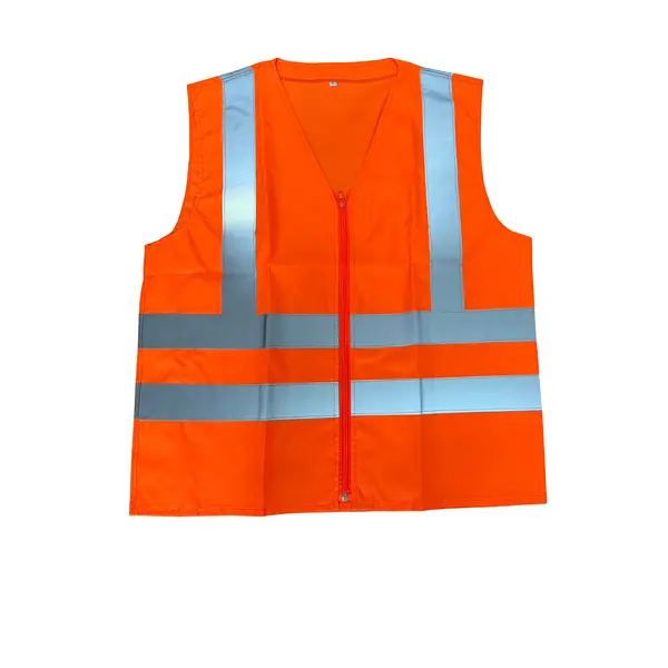 Chaleco Reflectivo Unisex Naranja En Tela Antifluido